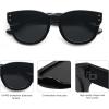 imageSOJOS Retro Round Polarized Sunglasses for Men Women Vintage Classic Thick Womens Square UV400 Shades SJ2321BlackGrey