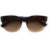 imageSOJOS Retro Round Polarized Sunglasses for Men Women Vintage Classic Thick Womens Square UV400 Shades SJ2321Tortoise Grading BrownBrown Grading