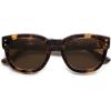 imageSOJOS Retro Round Polarized Sunglasses for Men Women Vintage Classic Thick Womens Square UV400 Shades SJ2321TortoiseCoffee