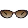 imageSOJOS Trendy Oval Polarized Sunglasses for Women Retro Small Cat Eye Sun Glasses 90s Shades SJ2322Demi