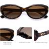 imageSOJOS Trendy Oval Polarized Sunglasses for Women Retro Small Cat Eye Sun Glasses 90s Shades SJ2322Demi