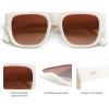 imageSOJOS Trendy Square Polarized Sunglasses Flat Top Sunnies SJ2313