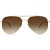 imageSOJOS Retro Aviator Polarized Sunglasses Womens Mens Vintage Shades Classic Metal Sun Glasses UV400 SJ1130A with GoldTaupe Lens