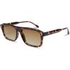 imageSOJOS Retro Rectangle Polarized Sunglasses for Women Men Classic Vintage Sunnies SJ2290 Dark TortoiseBrown