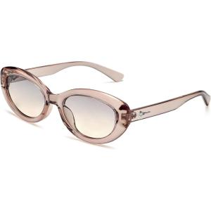 imageSOJOS Trendy Oval Polarized Sunglasses for Women Retro Small Cat Eye Sun Glasses 90s Shades SJ2322Brown