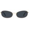 imageSOJOS Retro Oval Sunglasses for Women Men Polarized Trendy Narrow Shades UV400 Womens Mens Sun Glasses SJ1263GoldGrey
