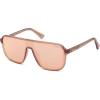 imageSOJOS Polarized Sunglasses for Men Modern Square Sun Glasses TR90 Trendy Shades UV400 Protection SJ2644Transparent BrownMirrored Pink Grey
