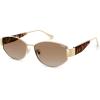 imageSOJOS Polarized Sunglasses for WomenTrendy Hexagonal Sun Glasses Retro Shades UV400 SJ1257GoldGradient Brown