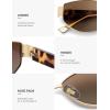 imageSOJOS Polarized Sunglasses for WomenTrendy Hexagonal Sun Glasses Retro Shades UV400 SJ1257GoldGradient Brown