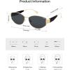 imageSOJOS Polarized Sunglasses for WomenTrendy Hexagonal Sun Glasses Retro Shades UV400 SJ1257GoldGrey