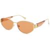 imageSOJOS Polarized Sunglasses for WomenTrendy Hexagonal Sun Glasses Retro Shades UV400 SJ1257GoldOrange