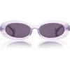 imageSOJOS Retro Oval Polarized Acetate Sunglasses for Women Vintage Designer UV400 Protection VeronicaPurple