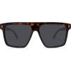 imageSOJOS Sunglasses for Women ampamp Men Square Wide Thick Frame Shades Retro Trendy Fashion UV Protection SJ2373Tortoise silver grey