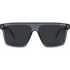 imageSOJOS Sunglasses for Women ampamp Men Square Wide Thick Frame Shades Retro Trendy Fashion UV Protection SJ2373Transparent Grey silver grey