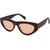 imageSOJOS Trendy Polarized Sunglasses Womens Retro Vintage 90s Cute Cat Eye Sun Glasses SJ2614Brown Frame Pink Lens