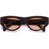 imageSOJOS Trendy Polarized Sunglasses Womens Retro Vintage 90s Cute Cat Eye Sun Glasses SJ2614Brown Frame Pink Lens