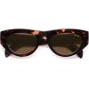 imageSOJOS Trendy Polarized Sunglasses Womens Retro Vintage 90s Cute Cat Eye Sun Glasses SJ2614Tortoise Frame Brown Lens