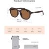 imageSOJOS Trendy Square Polarized Sunglasses for Women Men Retro Vintage UV Protection Womens Mens Sun Glasses SJ2624Dark BrownBrown
