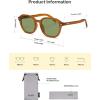 imageSOJOS Trendy Square Polarized Sunglasses for Women Men Retro Vintage UV Protection Womens Mens Sun Glasses SJ2624HoneyyellowLight Green