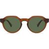 imageSOJOS Retro Polarized Sunglasses for Women MenVintage Round Sun Glasses 90s Shades UV400 Protection SJ2623Transparent BrownGreen