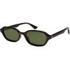 imageSOJOS Retro Rectangle Polarized Sunglasses for Women Men Trendy Hexagon Narrow Chic Y2K Sunnies SJ2629Dark TortoiseDark Green