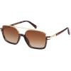 imageSOJOS Trendy Aviator Sunglasses for Women Men Polarized Retro Square Y2K Oversized Sun Glasses SJ2659Tortoise Frame Brown Grading Lens