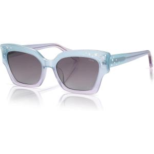 imageSOJOS Acetate Square Cat Eye Sunglasses for Women Polarized Sunglasses with Pearl Accents UV400 Protection MELODYBluePurple