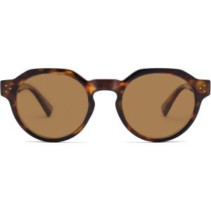 imageSOJOS Retro Polarized Sunglasses for Women MenVintage Round Sun Glasses 90s Shades UV400 Protection SJ2623Brown TortoiseBrown