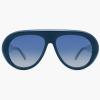 imageSOJOS Trendy Oversized Polarized Aviator Sunglasses Womens Men Retro Vintage 70s Style UV Protection Sun Glasses SJ2390Navy BlueBlue Grading
