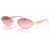 imageSOJOS Acetate Oval Sunglasses Women Vintage with Seashell ampamp Diamond Accents Elegant Sun Glasses UV400 Protection LovelaceGoldGradient Red