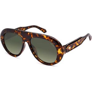 imageSOJOS Trendy Oversized Polarized Aviator Sunglasses Womens Men Retro Vintage 70s Style UV Protection Sun Glasses SJ2390LeopardDark Green Grading