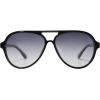 imageSOJOS Classic Polarized Aviator Sunglasses for Women Men Retro Trendy Aviators Shades SJ2201BlackGradient Grey