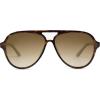 imageSOJOS Classic Polarized Aviator Sunglasses for Women Men Retro Trendy Aviators Shades SJ2201Dark TortoiseBrown