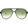 imageSOJOS Classic Polarized Aviator Sunglasses for Women Men Retro Trendy Aviators Shades SJ2201GreenGradient Green
