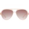 imageSOJOS Classic Polarized Aviator Sunglasses for Women Men Retro Trendy Aviators Shades SJ2201PinkLight Brown