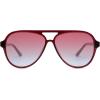 imageSOJOS Classic Polarized Aviator Sunglasses for Women Men Retro Trendy Aviators Shades SJ2201Red BurgundyRed Gradient Blue