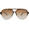 imageSOJOS Classic Polarized Aviator Sunglasses for Women Men Retro Trendy Aviators Shades SJ2201Tortoise Gradient BrownBrown