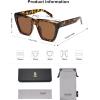 imageSOJOS Fashion Oversized Square Cat Eye Polarized Sunglasses for Women Trendy Cateye Style Womens Sunglasses SJ2179LeopardBrown
