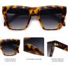 imageSOJOS Fashion Oversized Square Cat Eye Polarized Sunglasses for Women Trendy Cateye Style Womens Sunglasses SJ2179TortoiseGrey Grading