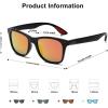 imageSOJOS Polarized Sports TR90 Sunglasses for Running Cycling Fishing Golf Driving SJ2101C4 Black FrameRed Mirrored Lens