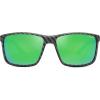 imageSOJOS Polarized Square Sunglasses for Men Lightweight TR90 Frame UV Protection Mens Sun Glasses SJ2645Matte Black PatternGreen Mirrored