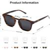 imageSOJOS Polarized Sunglasses for Women Men Classic Large Vintage Style ShadesBrown TortoiseGrey