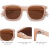 imageSOJOS Polarized Sunglasses for Women Men Classic Large Vintage Style ShadesBrownBrown