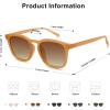 imageSOJOS Polarized Sunglasses for Women Men Classic Large Vintage Style ShadesOrangeBrown
