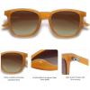 imageSOJOS Polarized Sunglasses for Women Men Classic Large Vintage Style ShadesOrangeBrown