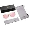 imageSOJOS Polarized Sunglasses for Women Men Classic Large Vintage Style ShadesTransparent BrownPink
