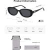 imageSOJOS Retro Oval Polarized Sunglasses for Women Men Vintage 90s Style Designer Inspired Sunnies Sun Glasses SJ2369BlackGrey