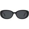 imageSOJOS Retro Oval Polarized Sunglasses for Women Men Vintage 90s Style Designer Inspired Sunnies Sun Glasses SJ2369BlackGrey