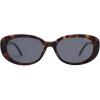 imageSOJOS Retro Oval Polarized Sunglasses for Women Men Vintage 90s Style Designer Inspired Sunnies Sun Glasses SJ2369Dark TortoiseLight Grey