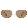 imageSOJOS Trendy Polarized Hexagon Sunglasses for Women Men UV400 Retro Rectangle Shades SJ1238TortoiseBrown